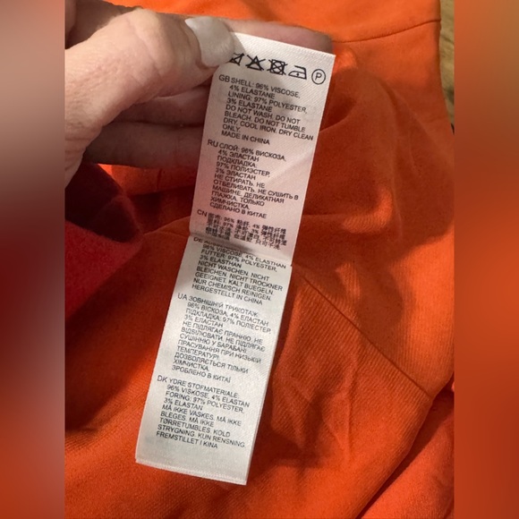 Reiss TRINA STRAPPY MINI DRESS IN ORANGE - Picture 9 of 9